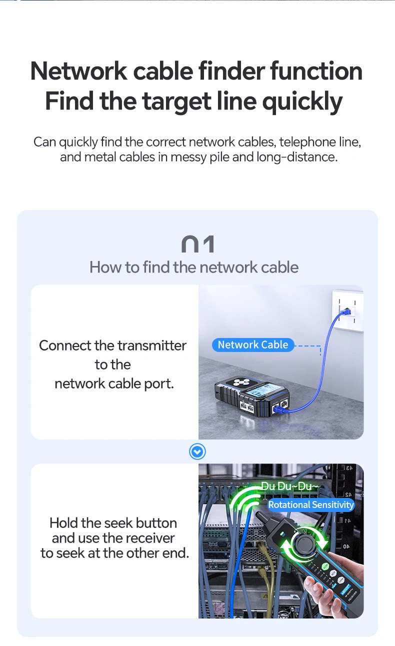 Máy kiểm tra, test cáp mạng NOYAFA NF-8209 Pro test POE NCV